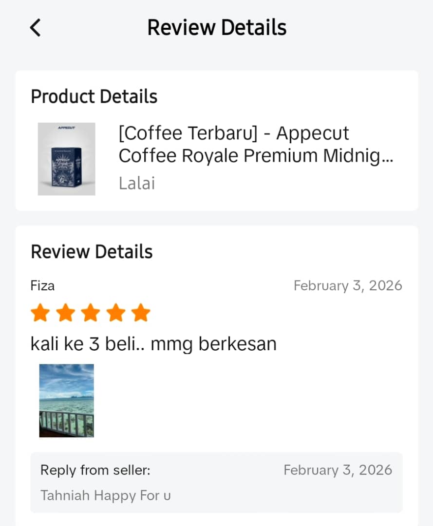 Testimoni Repeat Order